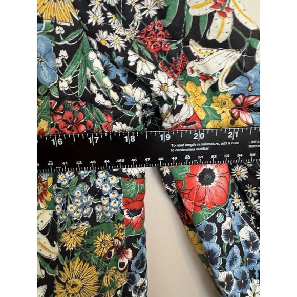 Vintage Quilted Jacket Women  Kimono HandMade Small Patchwork Print Floral - Picture 9 of 10
